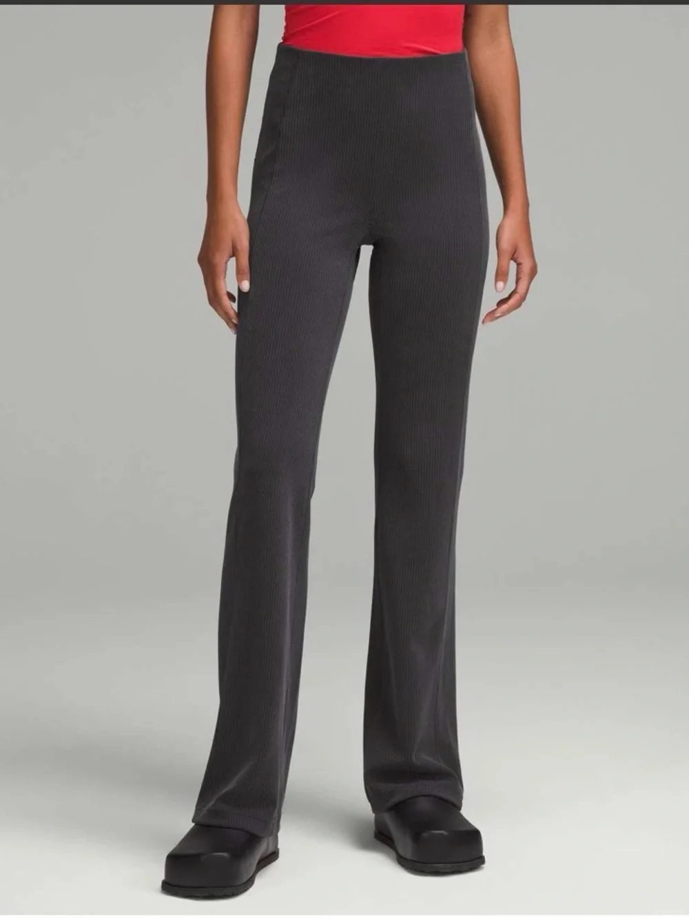 Lululemon Ribbed Softstreme Flared Pant *Regular - Black Size 12